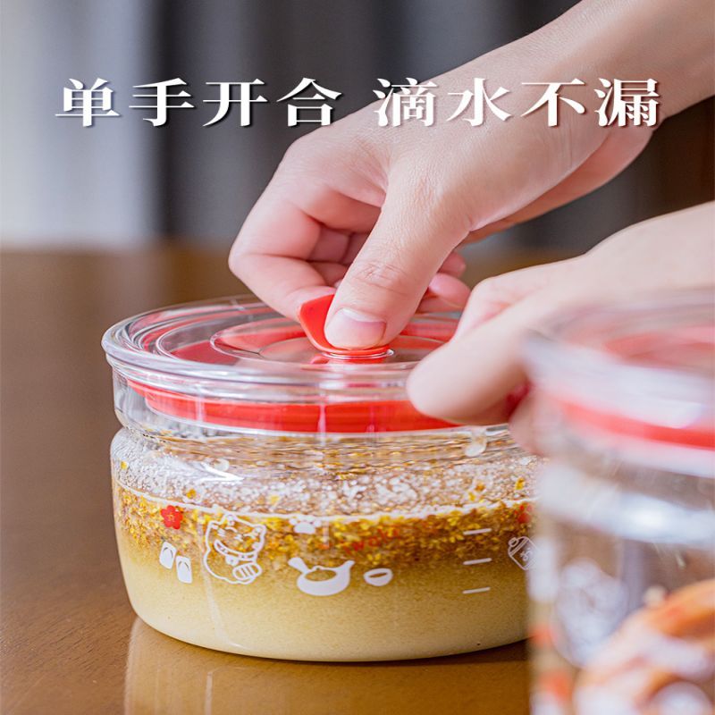 怡万家(iwaki) 耐热玻璃 超清透密封罐和风5件套(LX)