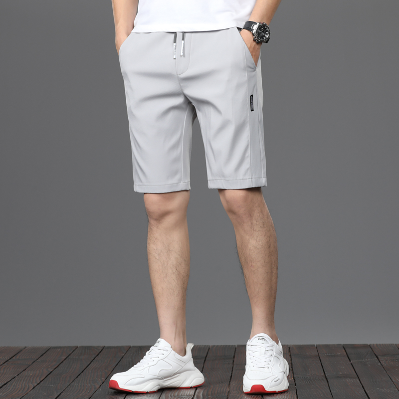 李维犀牛(LEEVIRHINO)2021夏季新款男士休闲裤男士短裤宽松百搭柔软男士五分中裤男装