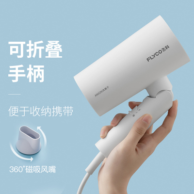 飞科(FLYCO)电吹风机家用大功率发型师专用吹风筒学生宿舍 白色