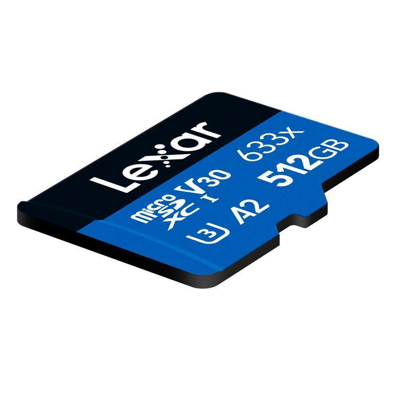 雷克沙(Lexar)512GB TF卡读100MB/s写70MB/s手机内存卡 U3/V30存储卡Micro SD卡