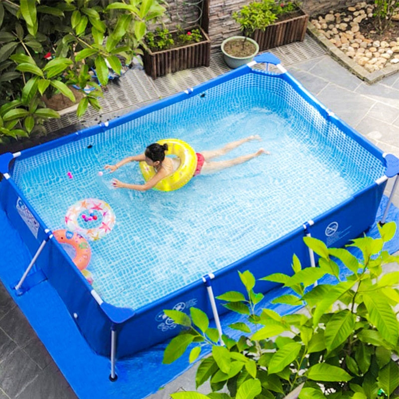 大型成人游泳池闪电客超大号家用支架泳池户外移动养鱼池加厚儿童游泳