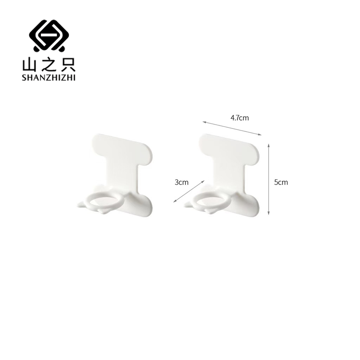 山之只 加厚硅胶马桶提盖器 白色10个/包高清大图