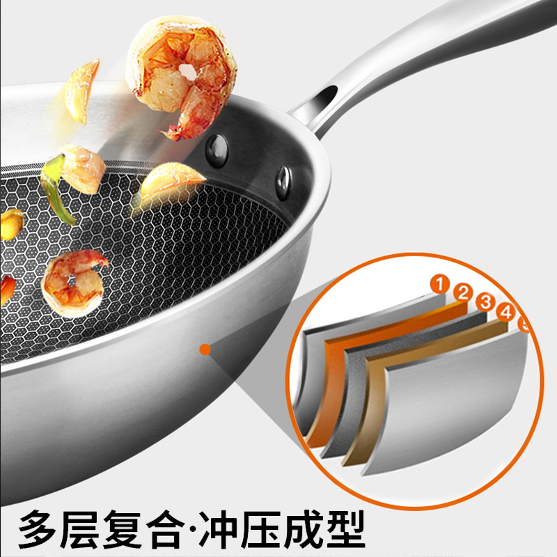 康巴赫一代304蜂窝炒锅CFC32A1高清大图