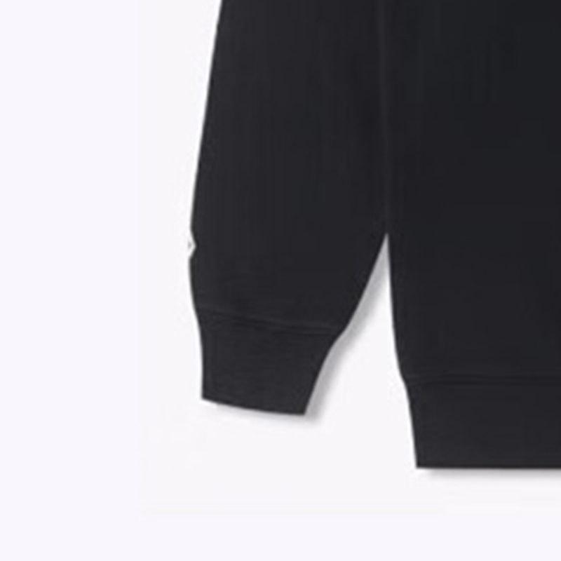 Converse 口袋拼接圆领套头卫衣 男款 黑色 10025519-A03
