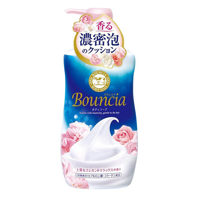 [玫瑰滋润沐浴露]COW BRAND 牛牌 牛乳石碱bouncia 玫瑰花香沐浴露 500毫升 各种肤质 成人高清大图