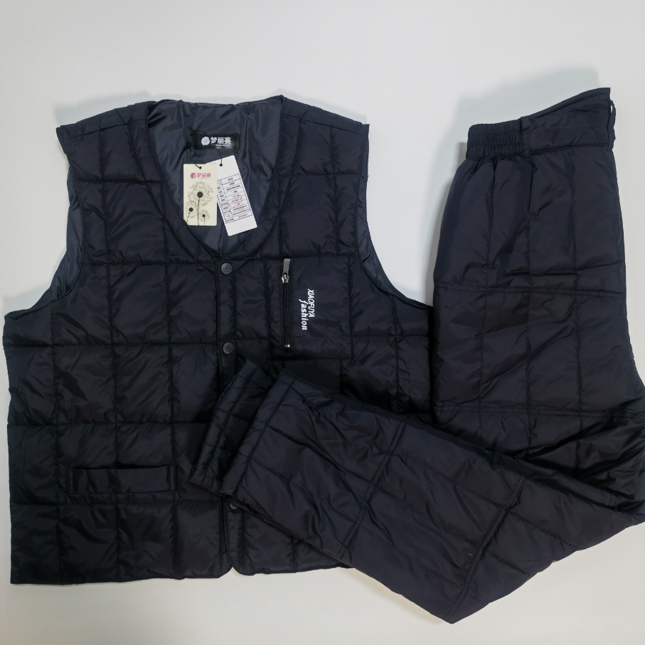 梦丽赛 羽绒马甲裤子套装 150-190(套)