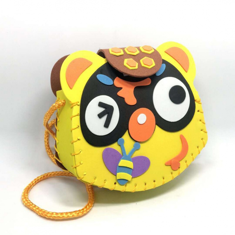 eva贴画儿童手工创意diy制作材料包贴画小背包包小学生幼儿园eva手工