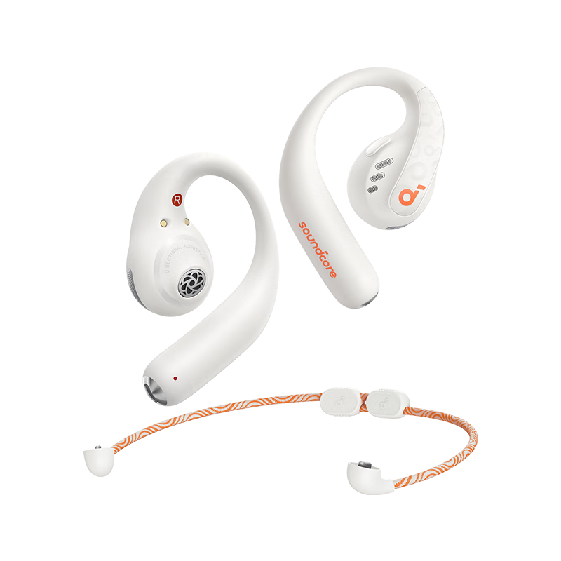 声阔飞跃线2合1不入耳蓝牙耳机AeroFit Pro开放舒适音质颠覆无线运动跑步骑行46H续航白高清大图