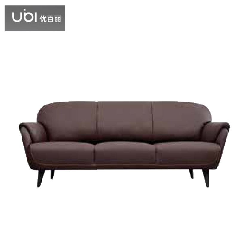 优百丽 F-1901 办公室沙发 办公家具 会客接待 现代简约家具 颜色尺寸可定制 三人位（西皮）