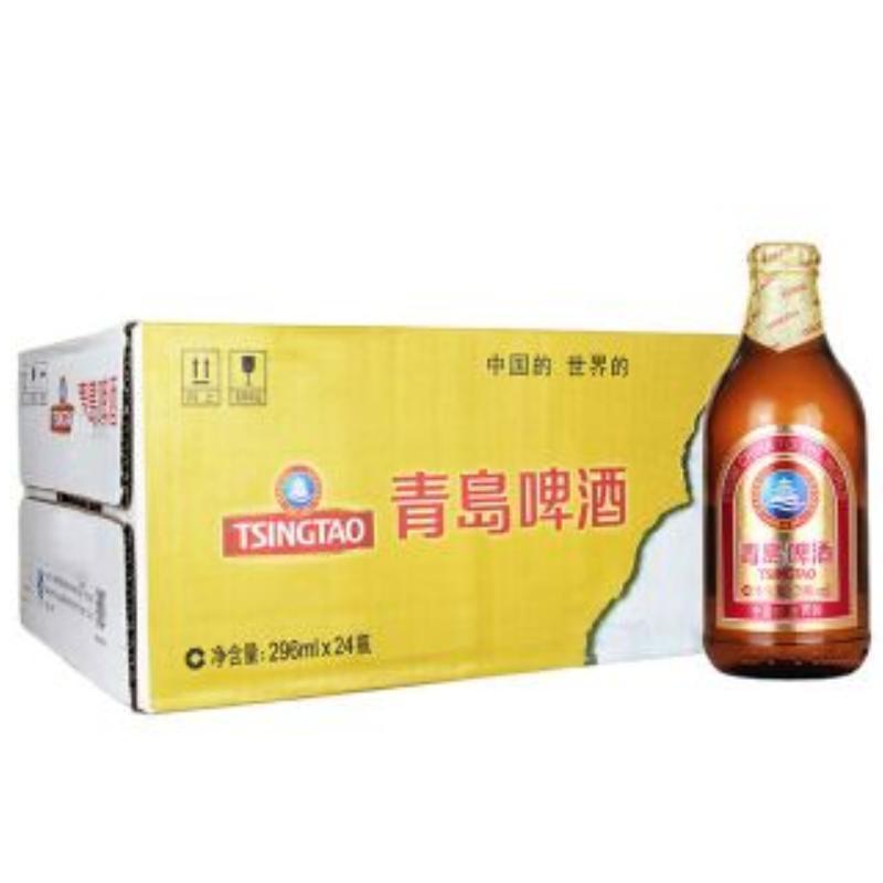 青岛啤酒棕金瓶296ml