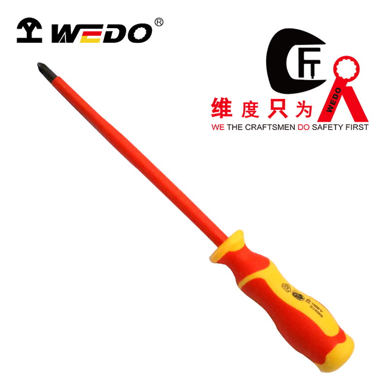 WEDO维度 绝缘一字螺丝刀8*175mm IN511-12 IN511-12