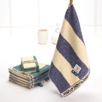 金号 36*34cm 纱绣花加厚柔软 方巾 (颜色可选 红/兰)2621 (单位:条)