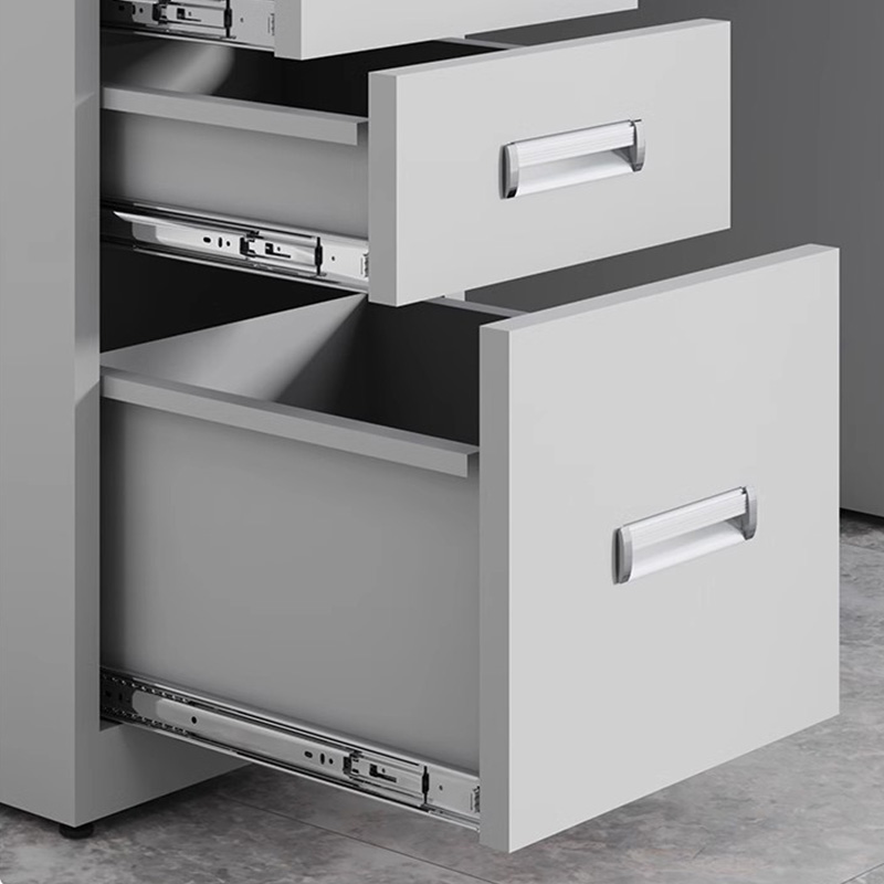 东升顺钢制桌子办公桌铁皮桌电脑桌五斗一抽一门1.6m高清大图