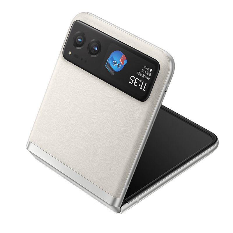 摩托罗拉 moto razr 40 掌心玲珑 自由悬停 旗舰影像 超长续航 双卡双待双5G 折叠屏手机 8GB+256GB 皎月白