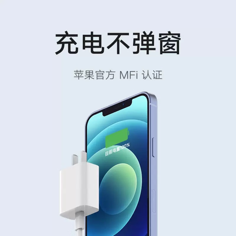 小米(mi)20W充电器 Type-C转lighting线充套装快充版AD201高清大图