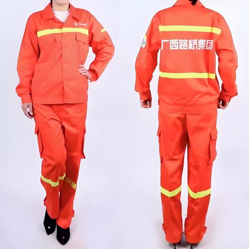 北投集团广西路桥防静电工作服养护路桥路建 橘色反光工程服套装 规格160 单位/套