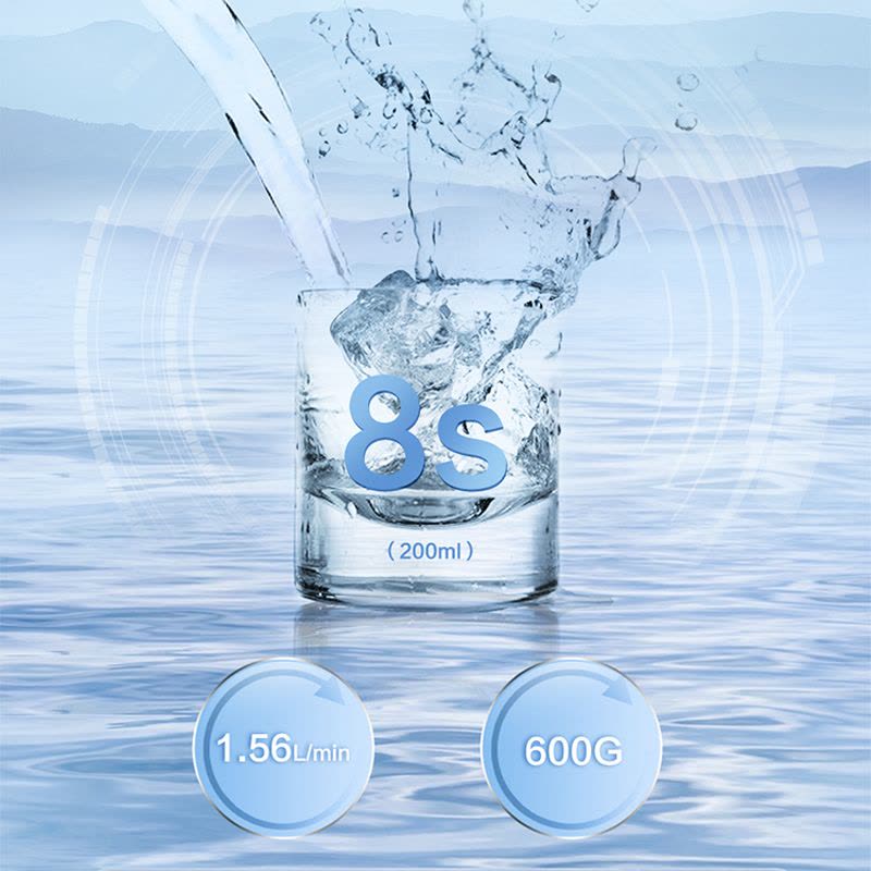 海尔净水器HRO6H96-3U1 好芯抗污堵 600G大通量 6级复合滤芯 纯净双出水图片