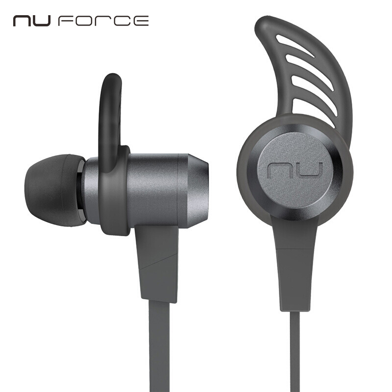Nuforce be6i入耳式无线运动蓝牙耳机防水降噪耳麦苹果安卓通用 灰色