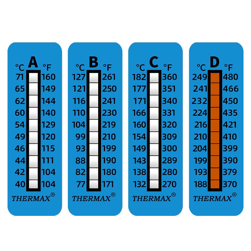TFN 测温纸英国THERMAX感温贴片TMC变色温度测试纸10格B高清大图