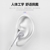 塔菲克(TAFIQ)有线耳机3.5mm圆孔线控入耳式适用苹果原装正品苹果耳机3.5mm白色(1条装)