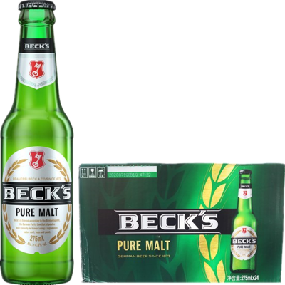 贝克(Beck's)醇麦啤酒275ml*24瓶整箱装