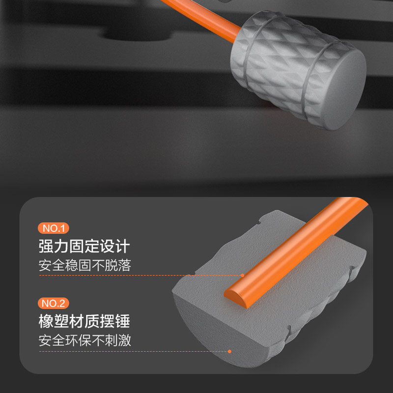西屋(Westinghouse) 飞力士健身棒家用多功能锻炼震颤弹力抖动杆菲力仕训练 MG01灰橙高清大图