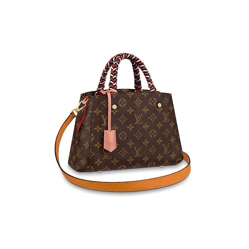 海外购正品路易威登louisvuitton2019新款lv女包棕色帆布经典老花单肩