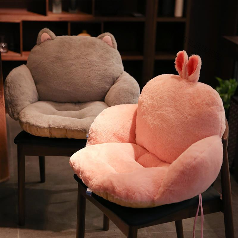 坐垫办公室久坐靠垫一体椅垫屁股垫加厚凳子可爱ins少女学生座垫