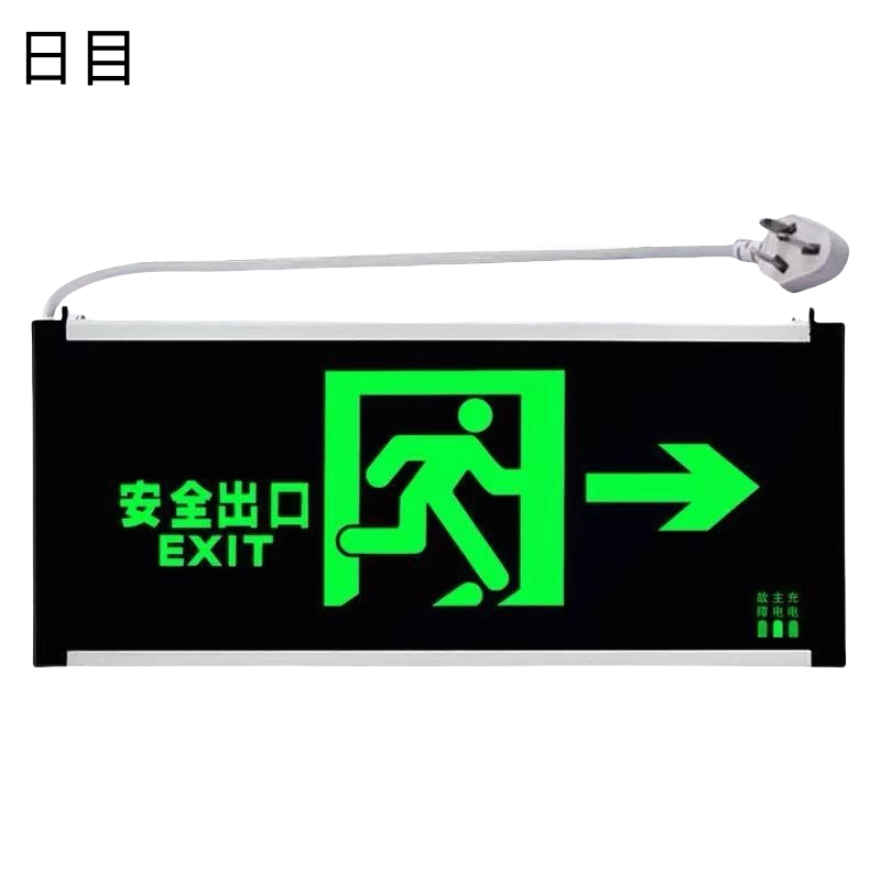日目 安全出口指示牌 单面 充电款/块高清大图