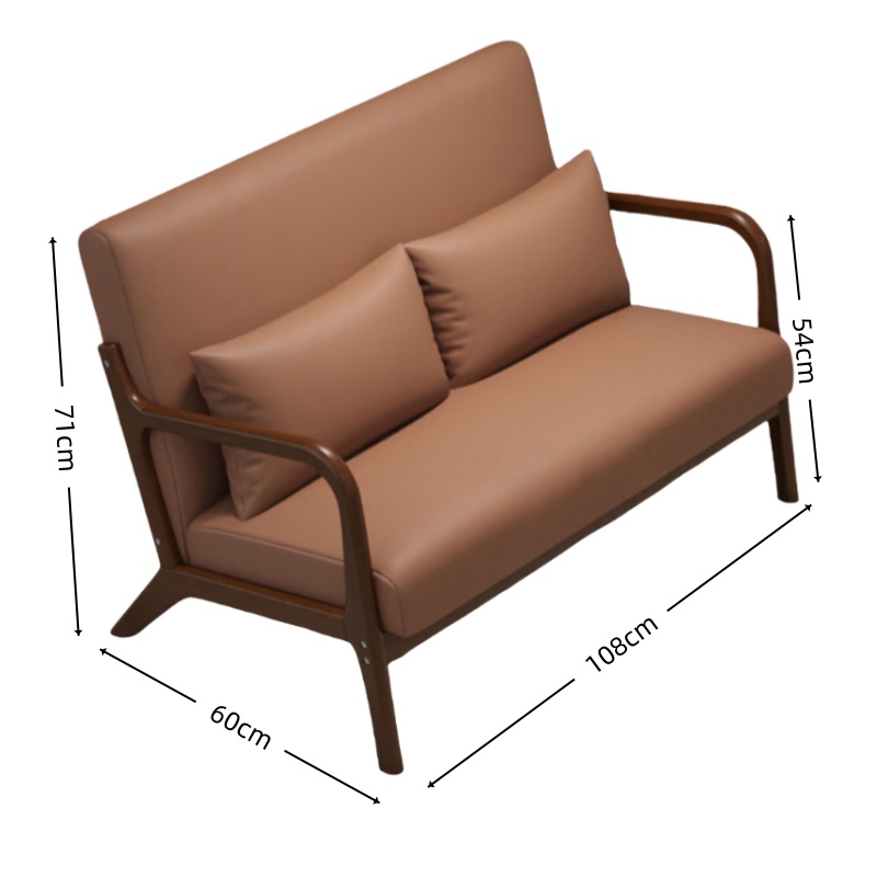 智叶舟休闲沙发双人位108*60*71cm张高清大图
