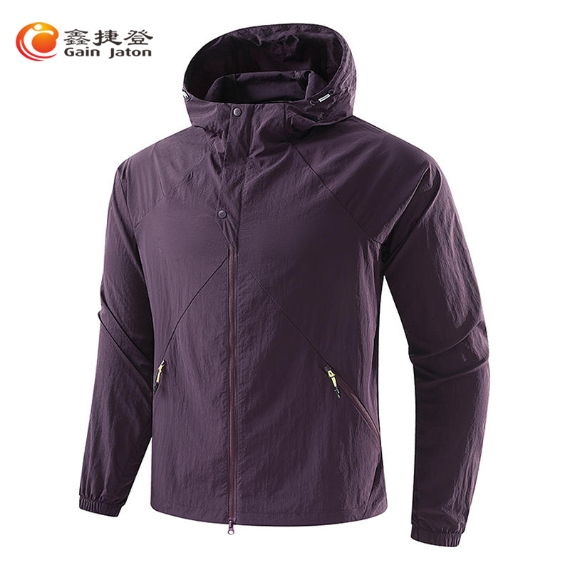 鑫捷登 男女款泡泡格防晒外套AGRY-LY9268 拂袖紫 4XL