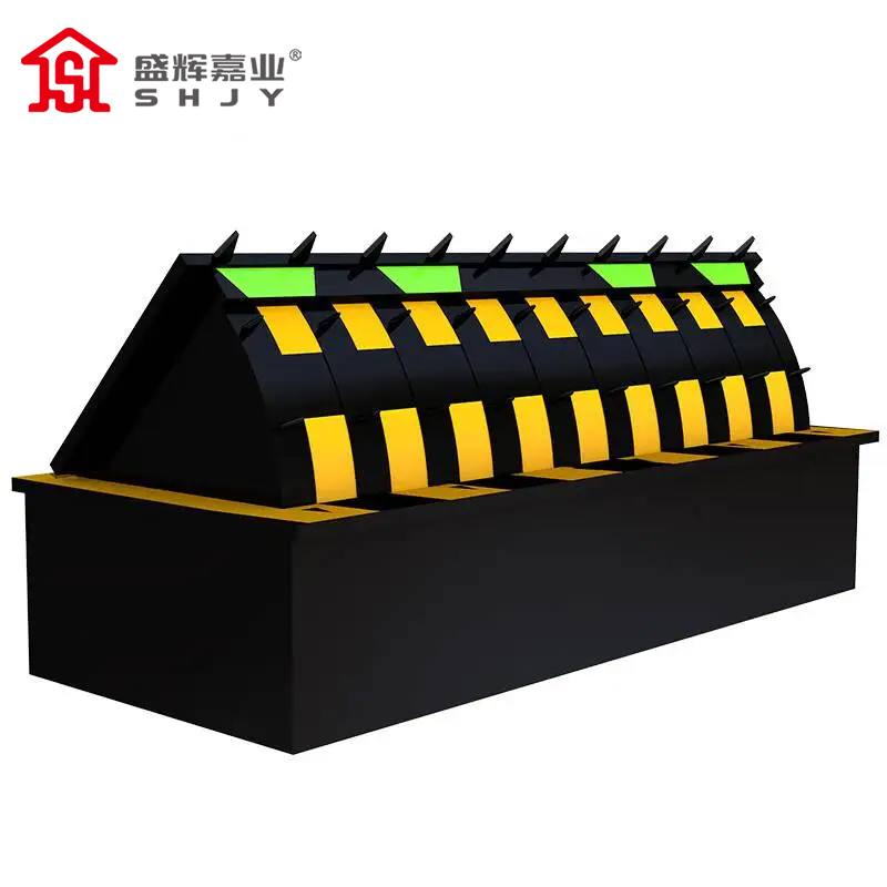 盛辉嘉业 全自动液压翻板路障机电动升降带刺道路设施防撞阻车器定制方案高清大图
