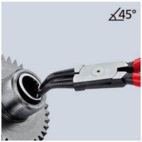 凯尼派克 KNIPEX 44 21 J21内卡簧钳(抛光头,塑料套柄) 6.7