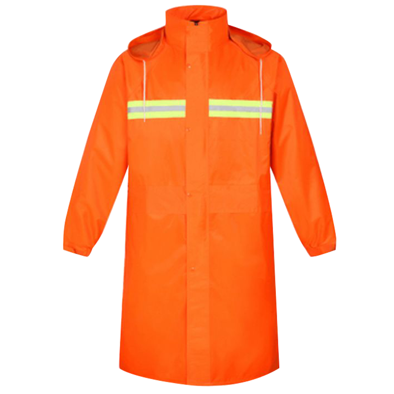 橙色 反光环卫雨衣 道路消防绿化工程雨衣雨裤套装户外工人市政防水高清大图