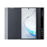 SAMSUNG/三星Galaxy Note10手机壳原装镜面保护套 note10+5G手机套镜面智能休眠翻盖全包防摔皮套