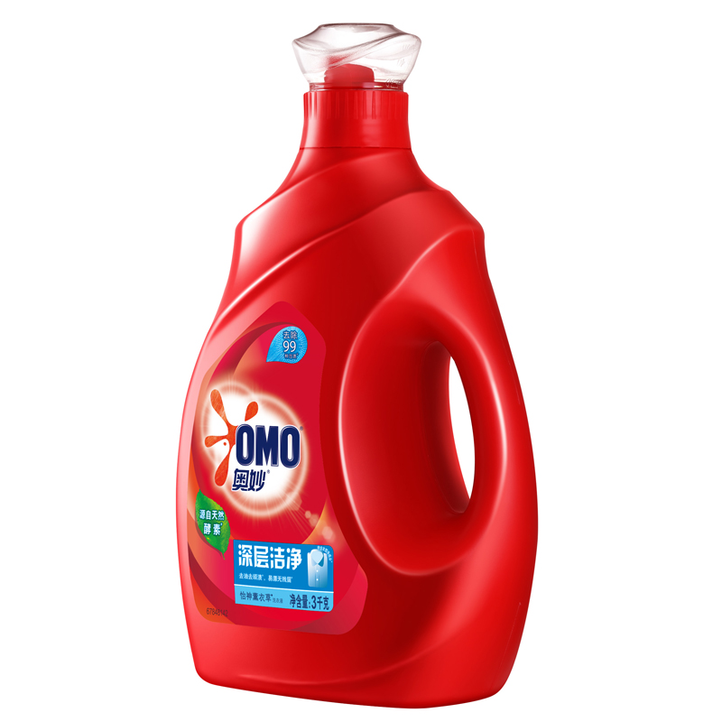 [12斤组合装]奥妙(OMO) 深层洁净洗衣液 3kg+3kg(新老包装随机发货)[联合利华]高清大图