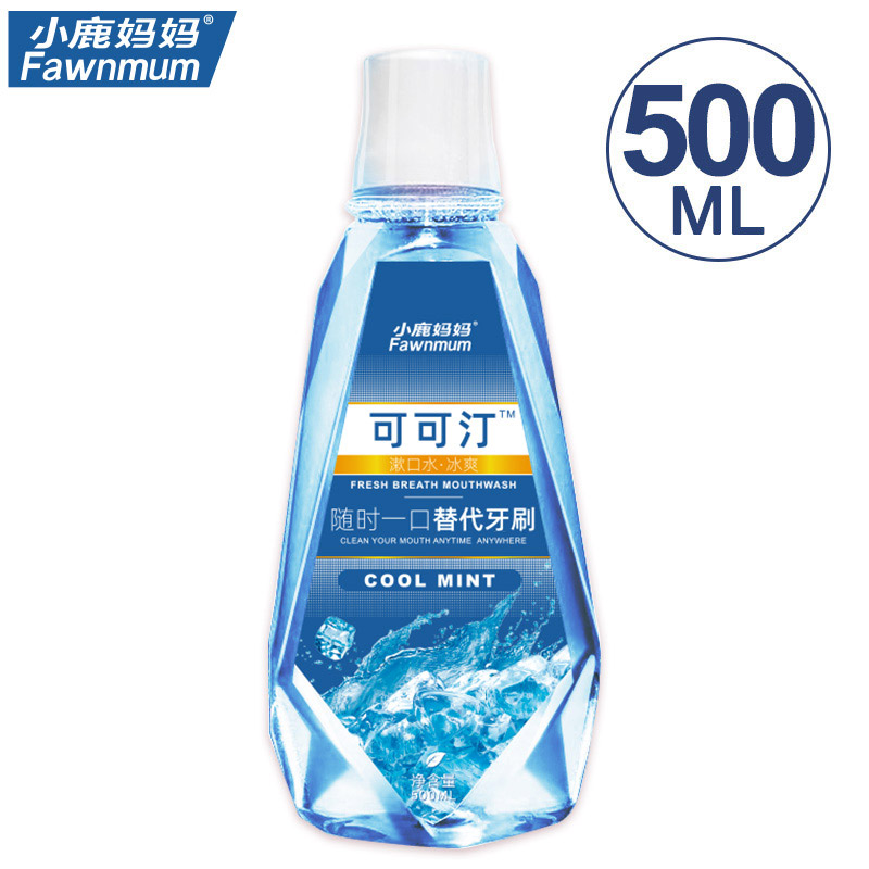 小鹿妈妈(FAWN MUM)漱口水清新口气劲爽口感薄荷味500ml