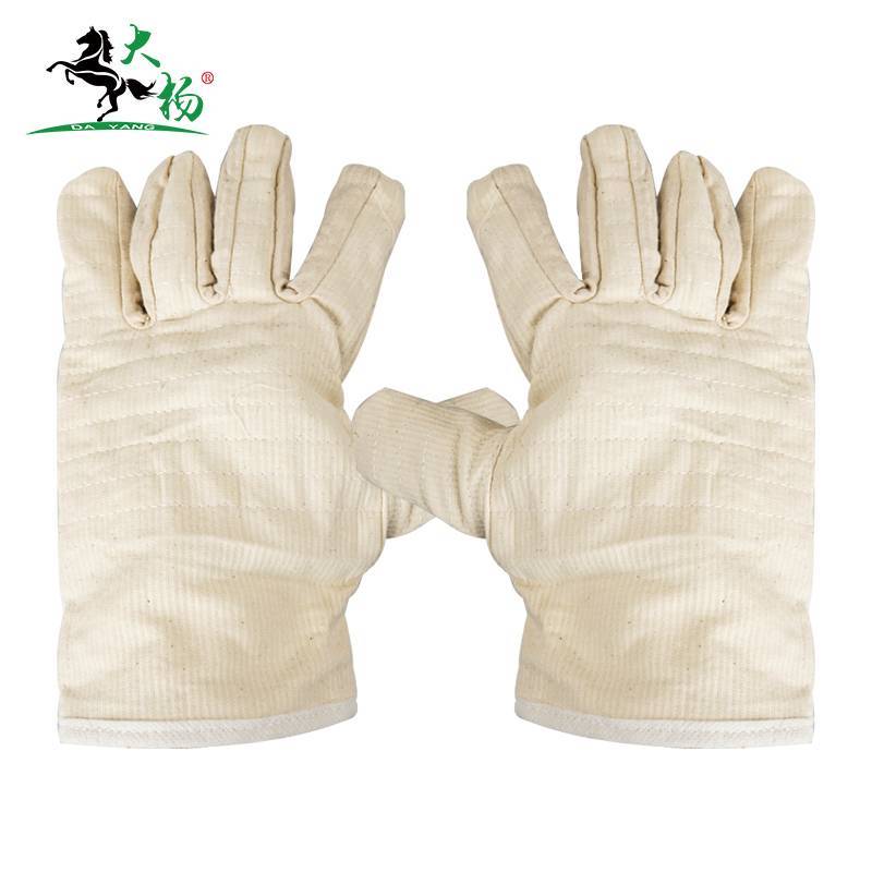 大杨耐磨帆布手套 加厚帆布压线手套 041 /双