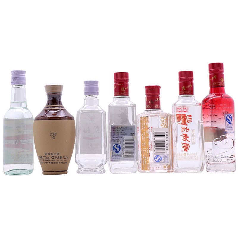 泸州老窖 52度泸州老窖头曲60周年纪念125ml*7瓶 浓香型白酒高清大图