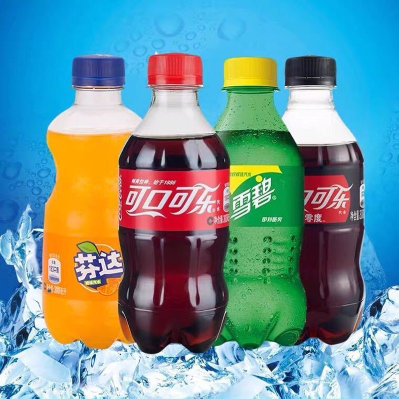 可乐雪碧芬达300ml8瓶迷你小瓶装碳酸饮料可口可乐混拼