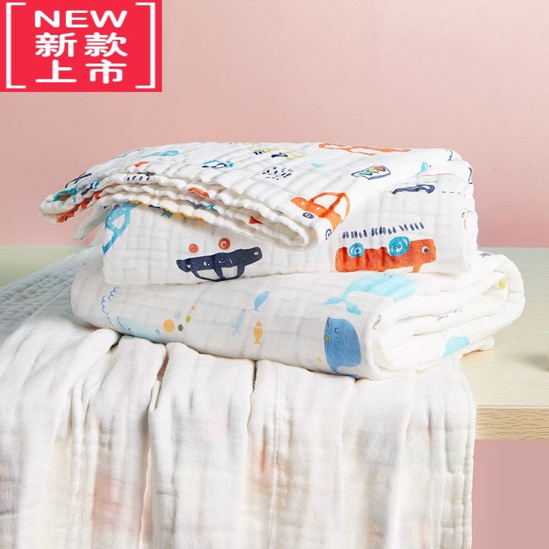 可莉允纱布浴巾新生婴儿大毛巾被夏天儿童宝宝专用品小孩盖毯子薄款图片