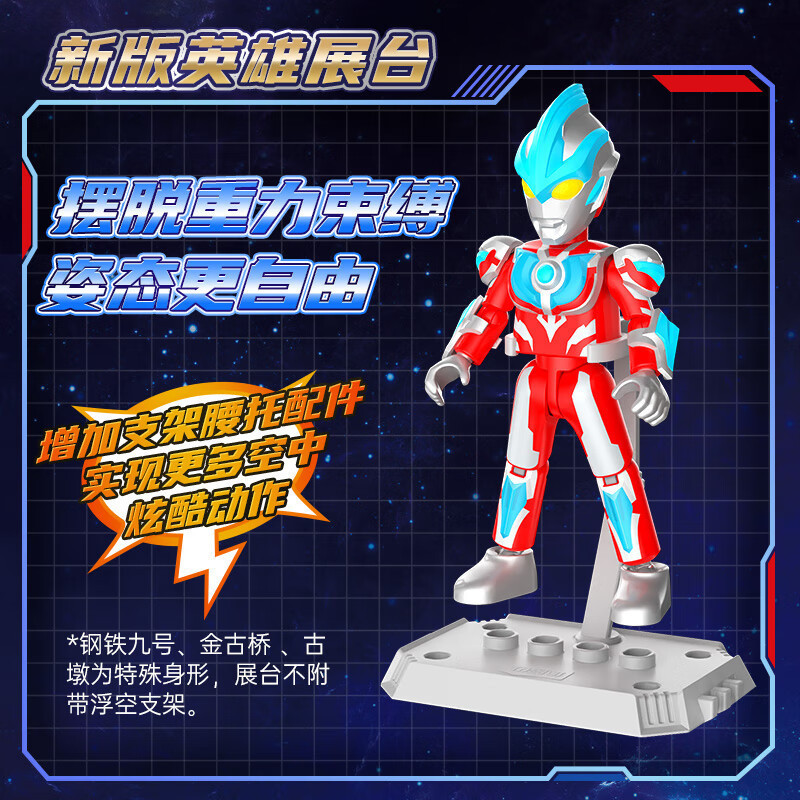奥特曼积木人盲盒拼装玩具儿童布鲁克群星版第九弹人偶男孩 闪耀版第9弹-链接大地端盒高清大图