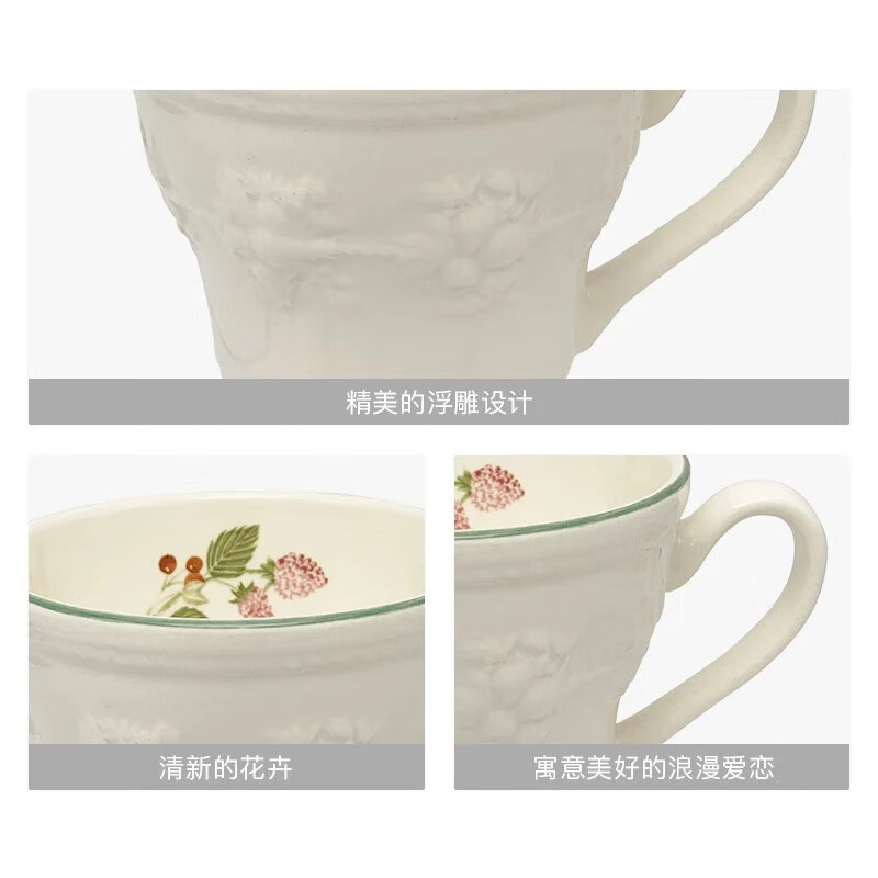 WEDGWOOD马克对杯350ml*2欢愉假日树莓欧式高清大图