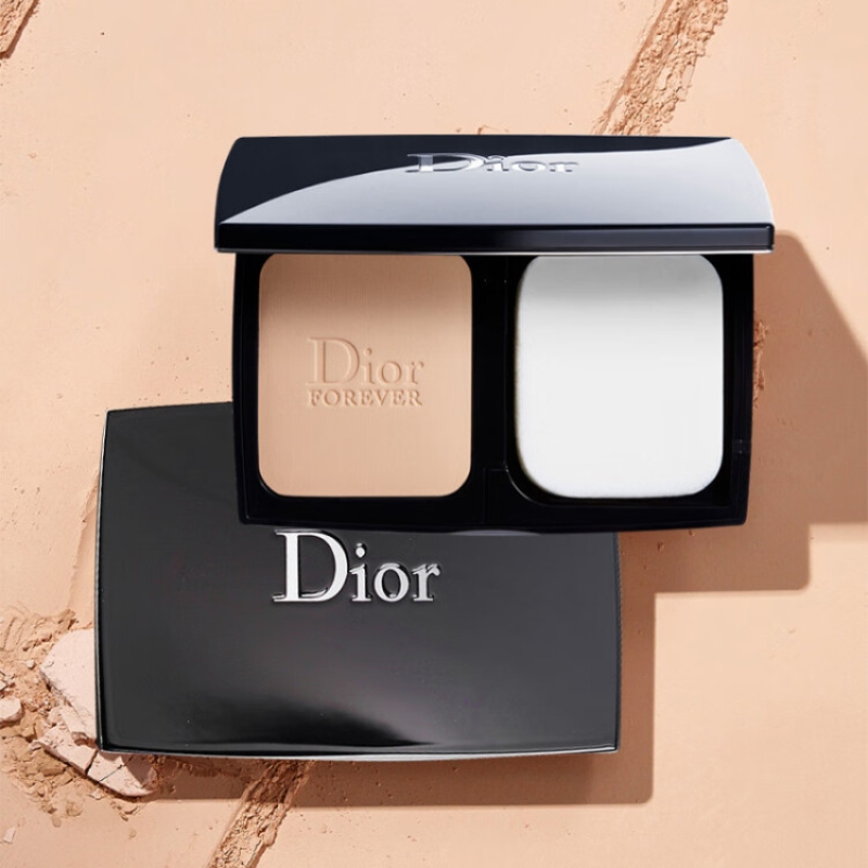 迪奥dior全新凝脂恒久粉饼0109g遮瑕控油象牙白细致毛孔持久定妆生日