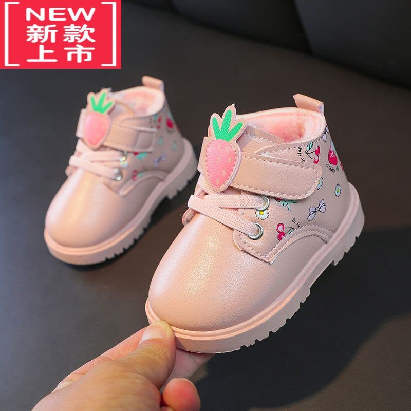 可莉允宝宝马丁靴小童鞋女童0一6岁秋冬学步鞋公主鞋子婴儿短靴男童靴子图片