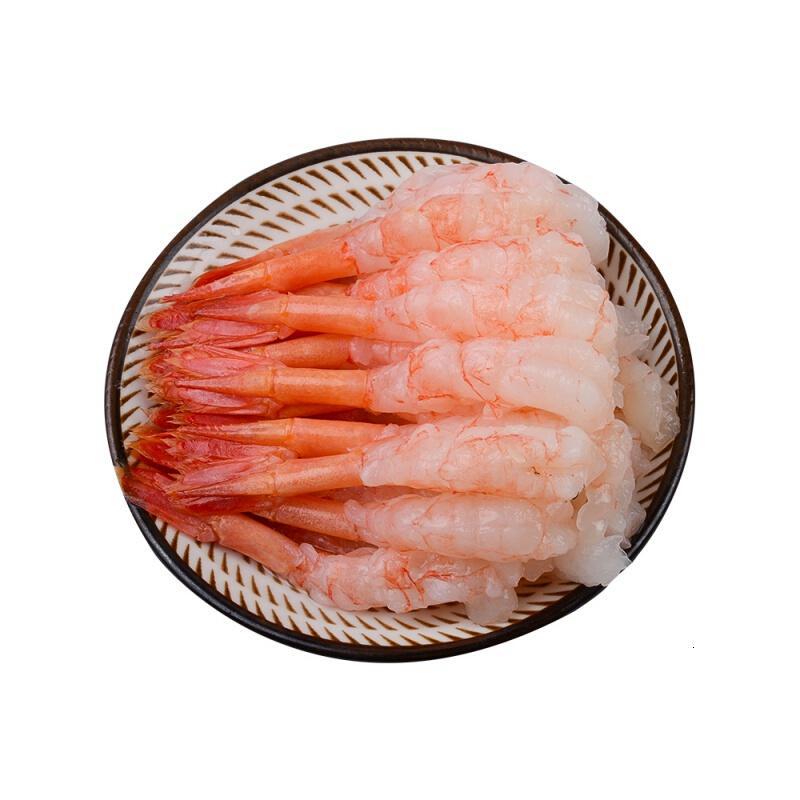 夏也虾类 Xj 寿司甜虾刺身北极虾甜虾即食去头甜虾生吃刺身甜虾日料甜