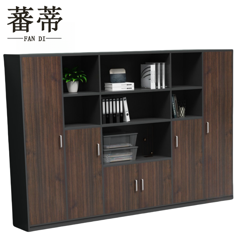 蕃蒂书柜2.4米台高清大图