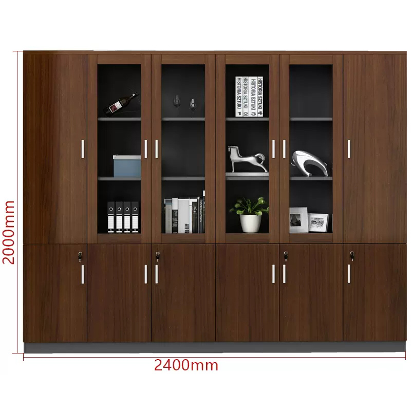 曌梵木质文件柜6门台高清大图