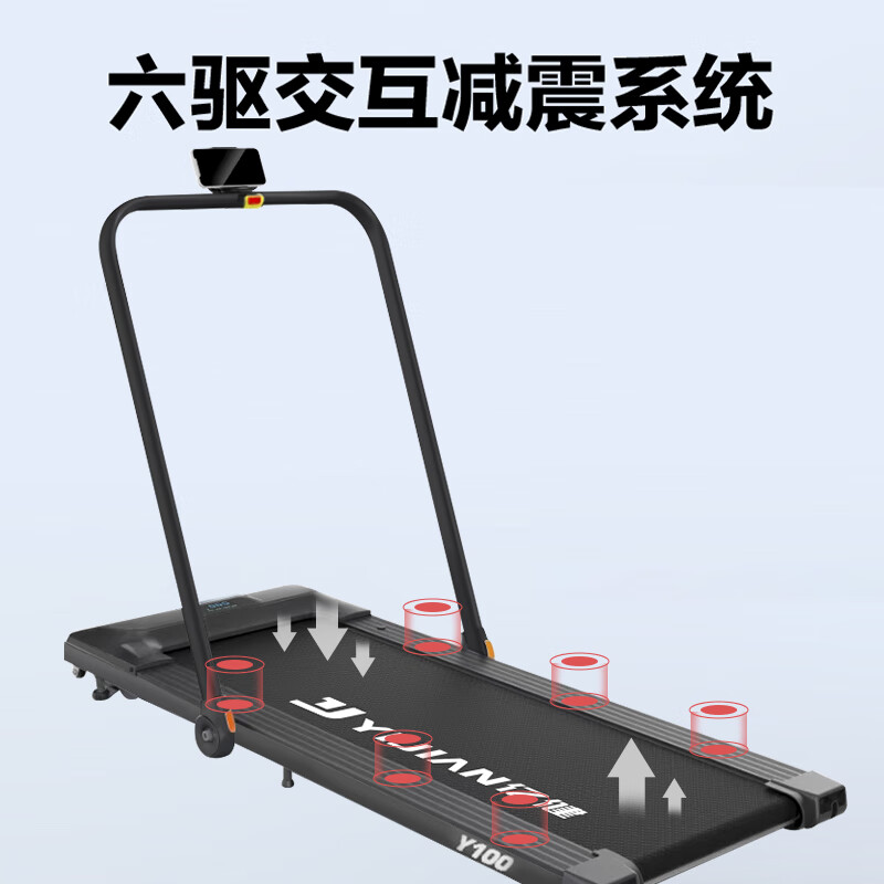 亿健家用智能遥控跑步机Y100(旗舰款)蓝屏单功能