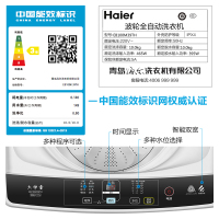 海尔(Haier)10公斤大容量 全自动家用波轮洗衣机 智能模糊控制 智能双水位 桶自洁 EB100M39TH